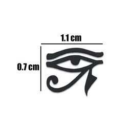 Comet Busters Traditional Eye Design Reusable Bindis 9Pcs - Black image 5