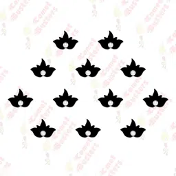 Comet Busters Pack Of 12 Stone Studded Bindis image 4