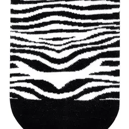 Dynamocks Black & White Zebra Patterned Ankle-Length Socks image 4
