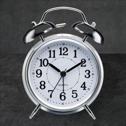 Analog Silver Clock-image-16