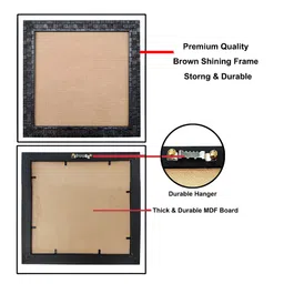 Hawai Black & Gold Toned Self Design Square Shree Sampurna Vastu Yantra Wall Photo Frame image 4