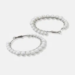 ATIBELLE Set Of 2 Gold-Plated Circular Hoop Earrings image 2