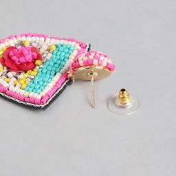 DEEBACO Pink & Blue Contemporary Boho Drop Earrings image 5