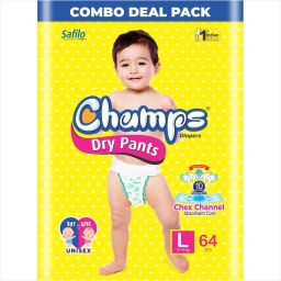 Dry Pant Style Baby Diapers | Chex Channel Absorbent Core - L-image-73