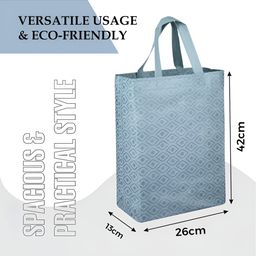 Kuber Industries Geometric Printed Non-Woven Reusable Shopper Handheld Bag image 4