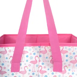 prettykrafts Set of 2 Printed Foldable Laundry Basket With Lid image 4