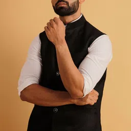 Lightpole Mandarin Collar Nehru Jacket image 2