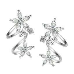 Designs & You Silver Plated American Diamond Studded Star Shaped Earcuffs image 3