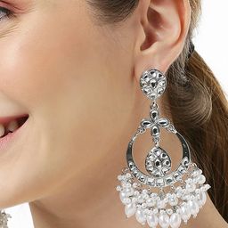 OOMPH Kundan-Studded Floral Chandbalis-87