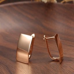 Shining Diva Fashion Gold-Toned Contemporary Studs Earrings-43