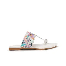 Anouk Embroidered Open Toe Flats image 4