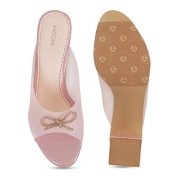 Mochi Open Toe Block Heels With Bows image 5