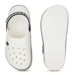 Adda Men White & Black Clogs image 4