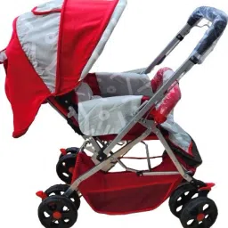 lovely baby Baby Stroller Pram with 5 Point Saftey Harness Reversible Handlebar Twin Strollers & Prams image 2