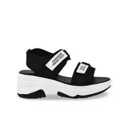 Shoetopia Printed Open Toe Wedge Heels image 3