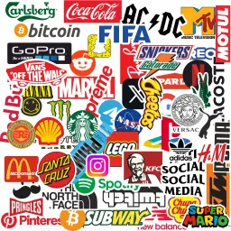 PRINTHUA Laptop Sticker for Programmer, Coder, Developers & IT Professionals Pack of 54 Vinyl, Residue Free, Water Proof, Random Brands Logo Laptop Decal 15.5-38