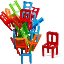 StackUp Chairs Blocks For Kids, Balancing Game, 36 Pcs Blocks, 6 Different Color-image-51