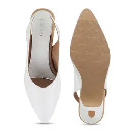 Metro Textured Kitten Mules With Backstrap image 5