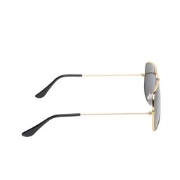 WROGN Men Aviator Sunglasses with UV Protected Lens WRNSG-06-AVI-GD-BK image 4