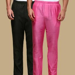 Pack of 2 Men's Printed Viscose Blend Pyjama Elasticwaist with Side Pockets Men Pyjama-image-39