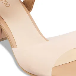 Metro Peach-Coloured Block Sandals image 4