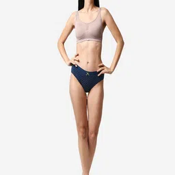 SOIE (Pack of 3) High Rise Full Coverage Solid and Printed Cotton Stretch Hipster Briefs image 5