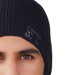 iSWEVEN Self Design Wool Beanie image 3