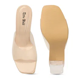 Retro Walk Open Toe Block Heels image 5