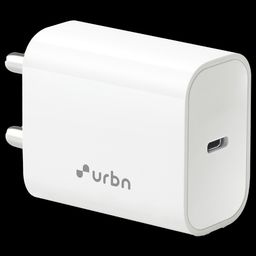 urbn 25W Type C Fast Charger (Adapter Only, Short Circuit Control, White)-2