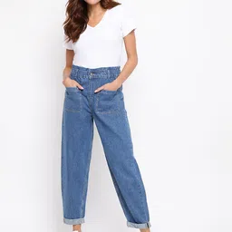 TALES & STORIES Women Blue Stretchable Jeans-image-45