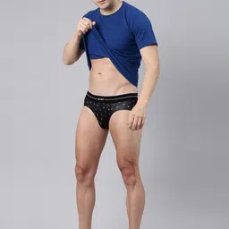 pivot Men Pack Of 2 Mid-Rise Assorted Basic Briefs image 5