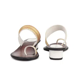 Picktoes One Toe Slip On Open Toe Block Heels image 5