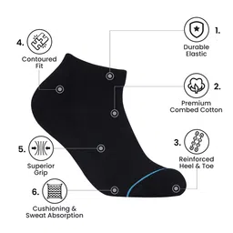 FABdon Men Pack Of 3 Patterned Ankle-Length Socks image 3