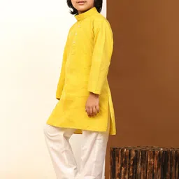 Pro-Ethic STYLE DEVELOPER Boys Mandarin Collar Kurta with Pyjamas image 5