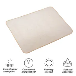 Kuber Industries 3Pcs  Brown & Grey Rectangle Table Placemats image 2
