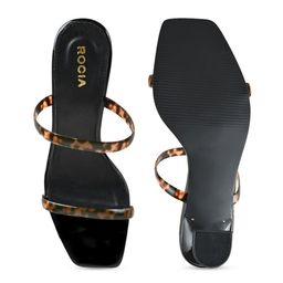 Rocia Printed Open Toe Block Heels image 4