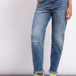 Lee Women Heavy Fade Mom Fit Low Distress High-Rise Stretchable Jeans-image-53