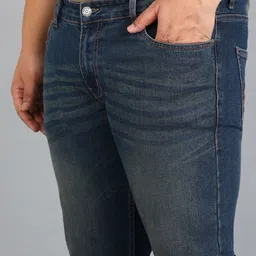Urbano Plus Men Bootcut Heavy Fade Clean Look Stretchable Jeans image 4