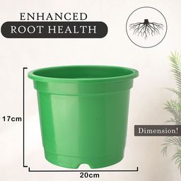 Kuber Industries 8Pc Red & Green Lightweight Planters image 5