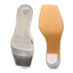 GNIST Solid Open Toe Kitten Heels image 4