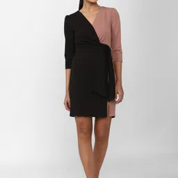 Van Heusen Woman Black Colourblocked Colourblocked Dress image 5