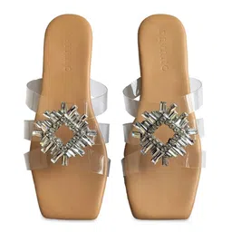 Devano Embellished Open Toe Flats image 3