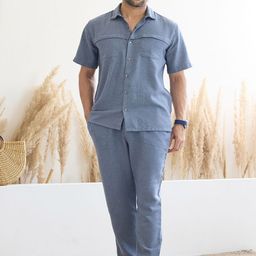 MR BUTTON Men Pleated Regular Fit Trousers image 5