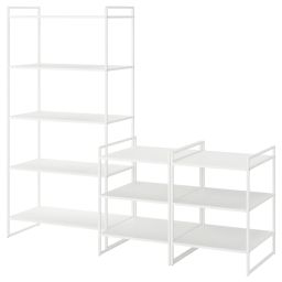 ikea jonaxel Open storage combination, white, 182x51x160 cm-picture-48