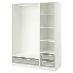 ikea pax Wardrobe combination, white, 150x58x201 cm-picture-34