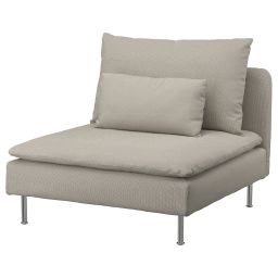 ikea söderhamn 1-seat section, Fridtuna light beige-picture-36