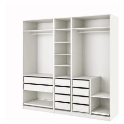 ikea pax Wardrobe combination, white, 250x58x236 cm-picture-27