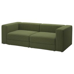 ikea jättebo 3-seat modular sofa, Samsala dark yellow-green-picture-10