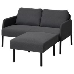 ikea glostad 2-seat sofa with chaise longue, Knisa dark grey-picture-32