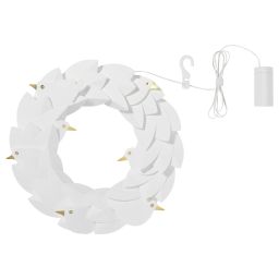 ikea stråla LED wreath, battery-operated/doves white-picture-31